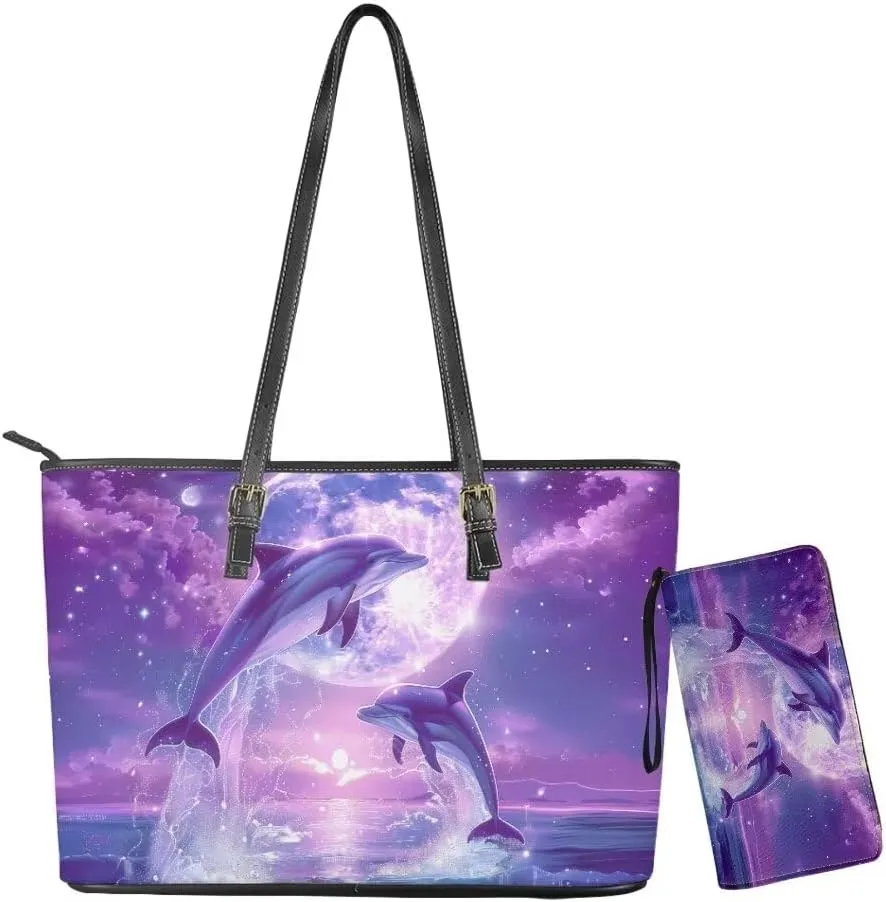 Coldinair Handbags and Purses for Women Large Shoulder Bag Satchel Work Tote Bag with Wallet for School College