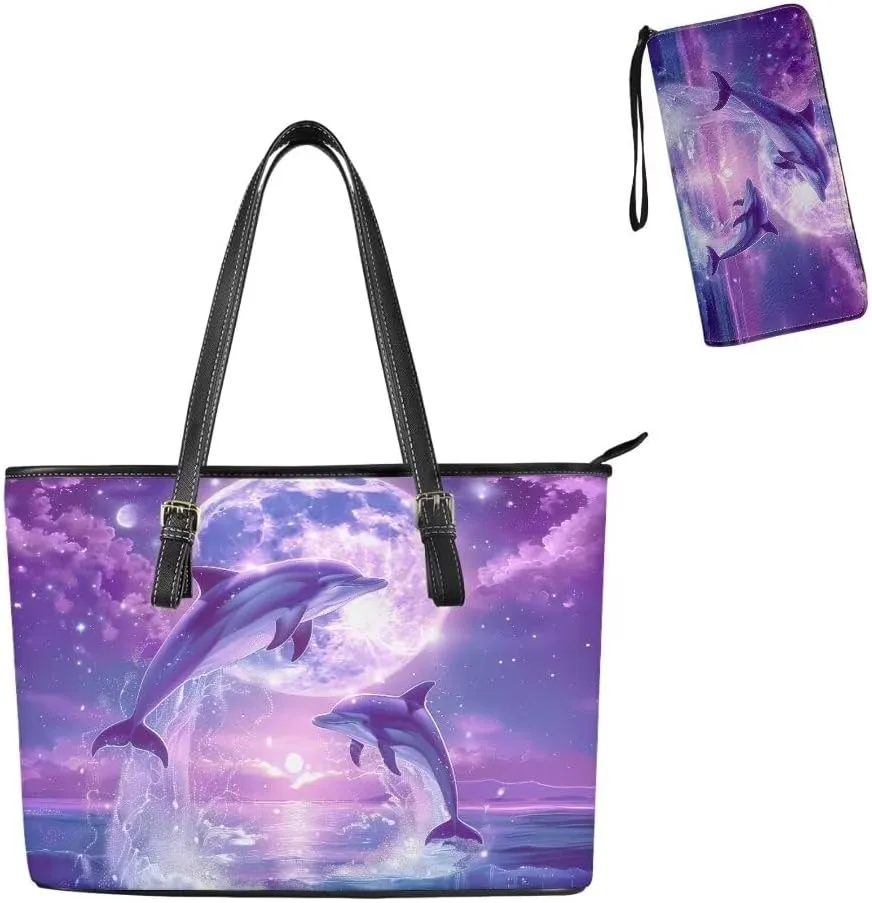 Coldinair Handbags and Purses for Women Large Shoulder Bag Satchel Work Tote Bag with Wallet for School College