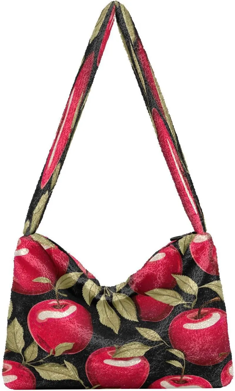 Cosmic Sky with Various Stars and Nebulas Plush Bag, Shoulder Hand Bag, Shoulder Handbags for Women