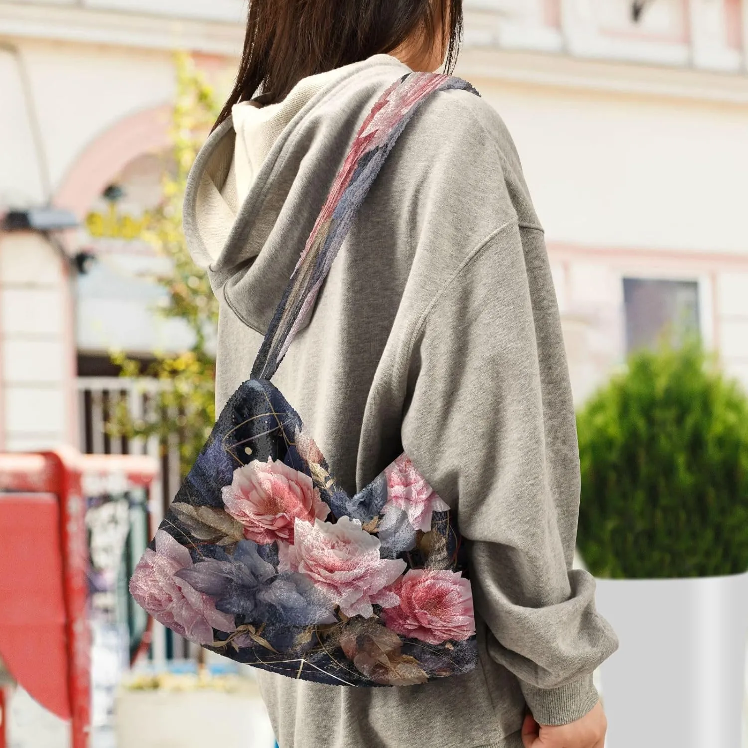 Cosmic Sky with Various Stars and Nebulas Plush Bag, Shoulder Hand Bag, Shoulder Handbags for Women