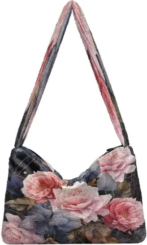 Cosmic Sky with Various Stars and Nebulas Plush Bag, Shoulder Hand Bag, Shoulder Handbags for Women