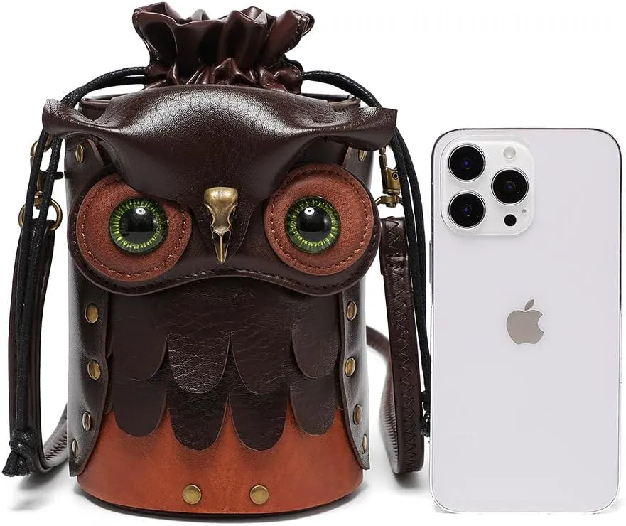 Creative Horse Head Women's Shoulder Crossbody Bag Medieval Retro Style Handbags PU Leather Bucket Bag purses