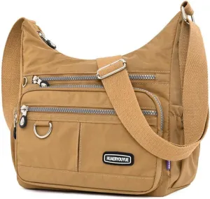 Crossbody Bag for Women Multi Pocket Shoulder Handbags Purse Waterproof Nylon Messenger Bag Ladies Travel Bag
