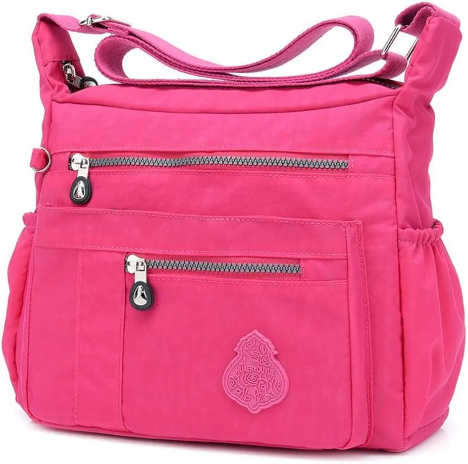 Crossbody Bag for Women Nylon Waterproof Shoulder Handbags Purse Messenger Bag Ladies Travel Bag Pocketbooks