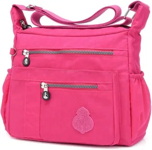 Crossbody Bag for Women Nylon Waterproof Shoulder Handbags Purse Messenger Bag Ladies Travel Bag Pocketbooks
