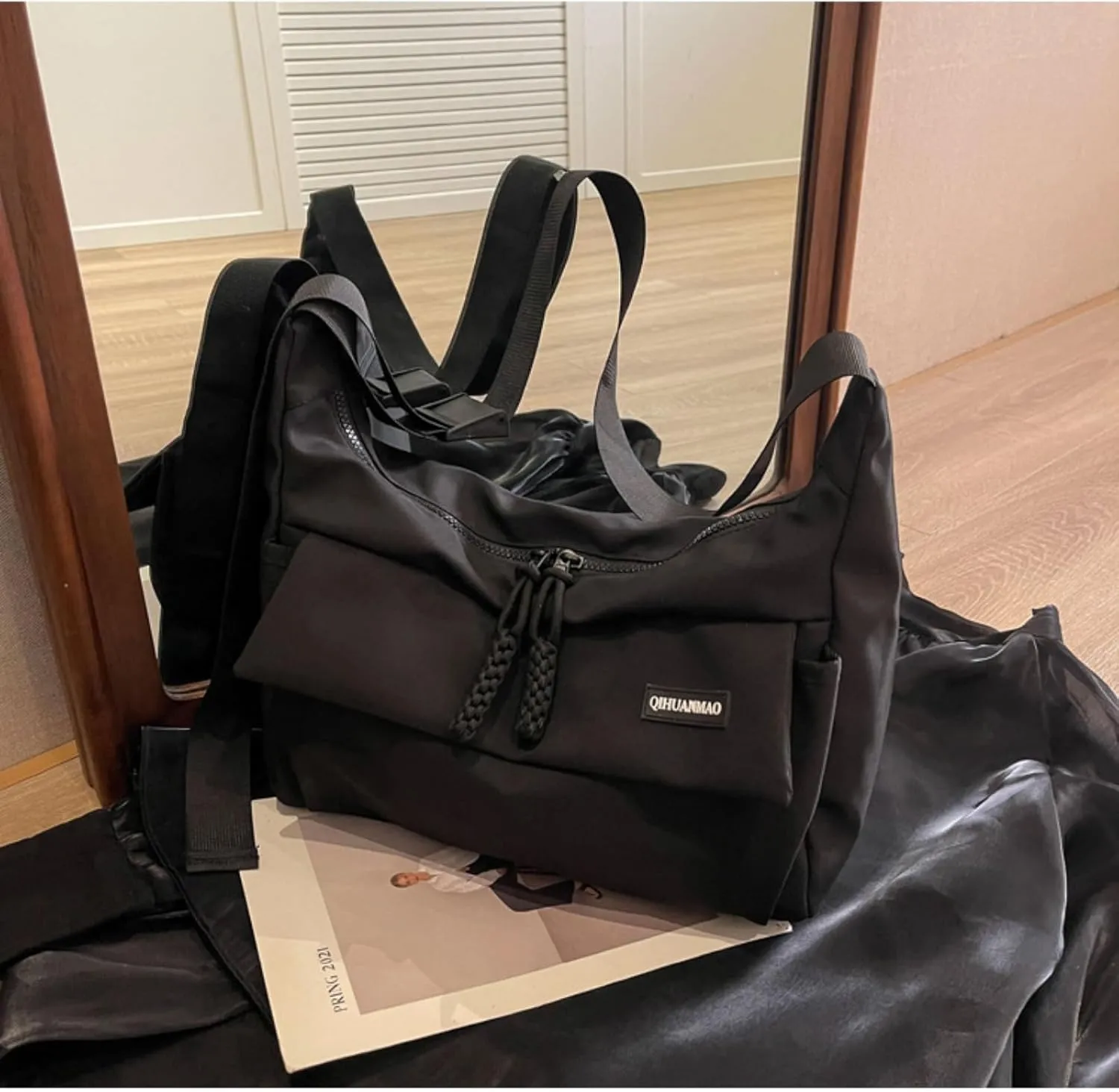 Crossbody Bags For Women Adjustable Strap Nylon Messenger Bag Large Capacity Shoulder Bag Lightweight Casual Handbags Tote