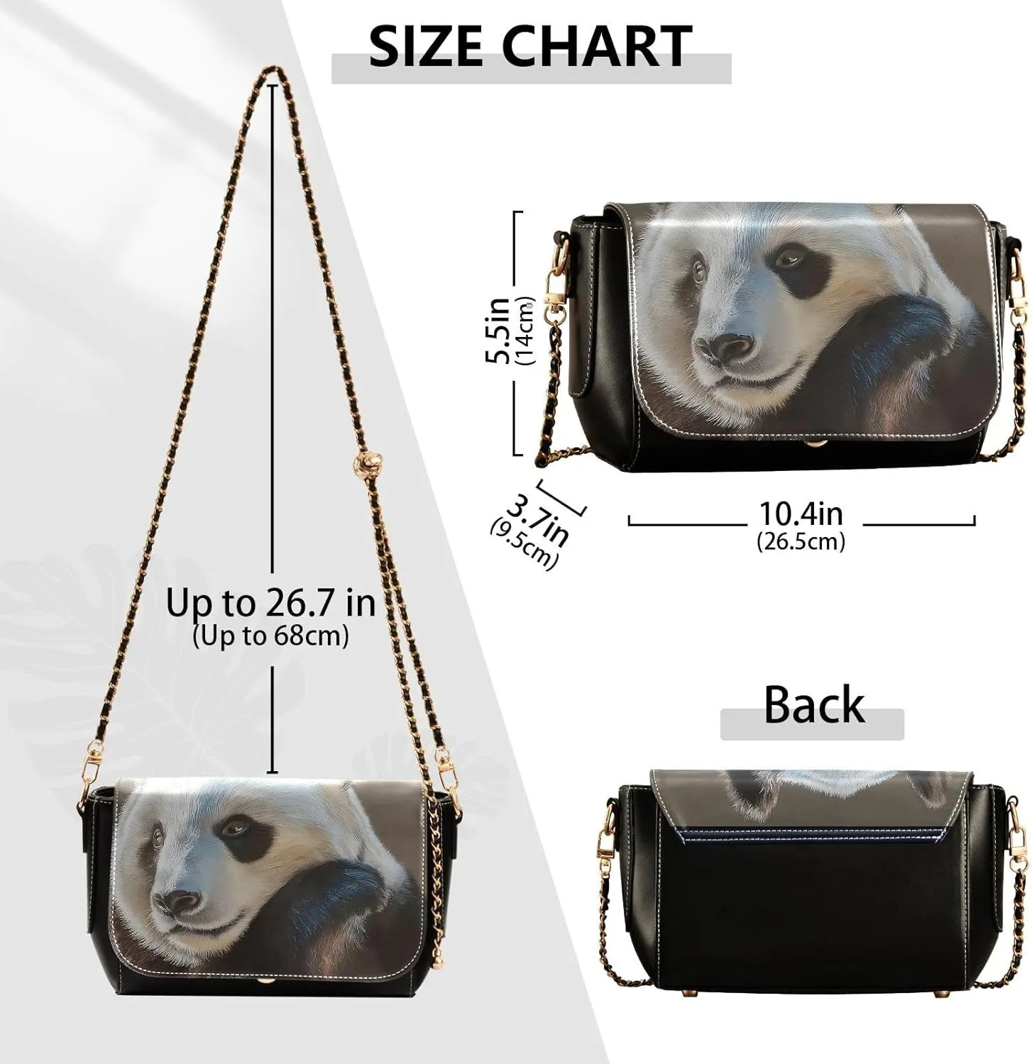Crossbody Bags for Women Trendy Women's Black Shoulder Bag Small PU Leather Flap Cross Body Bag Handbags