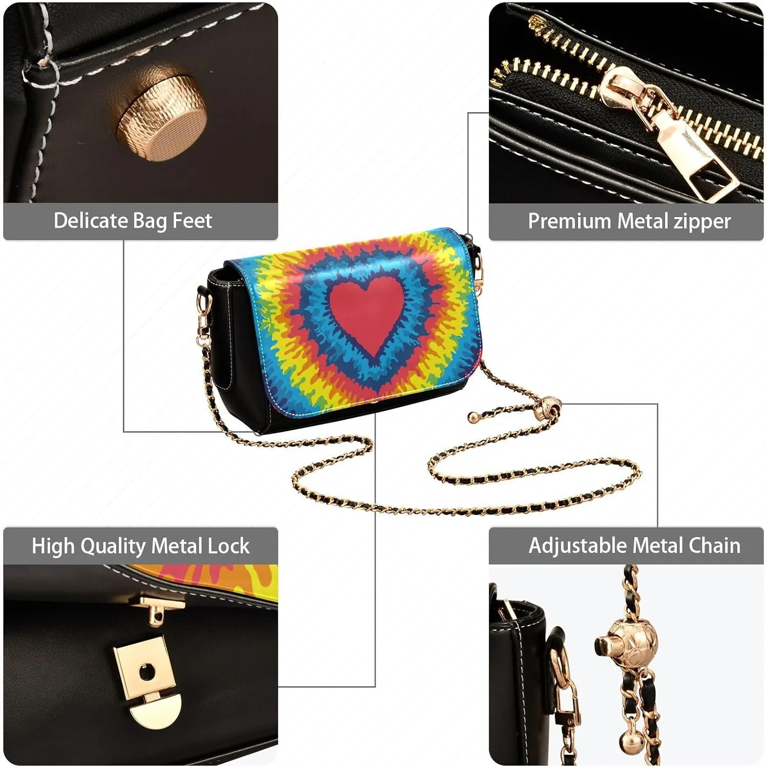 Crossbody Bags for Women Trendy Women's Black Shoulder Bag Small PU Leather Flap Cross Body Bag Handbags