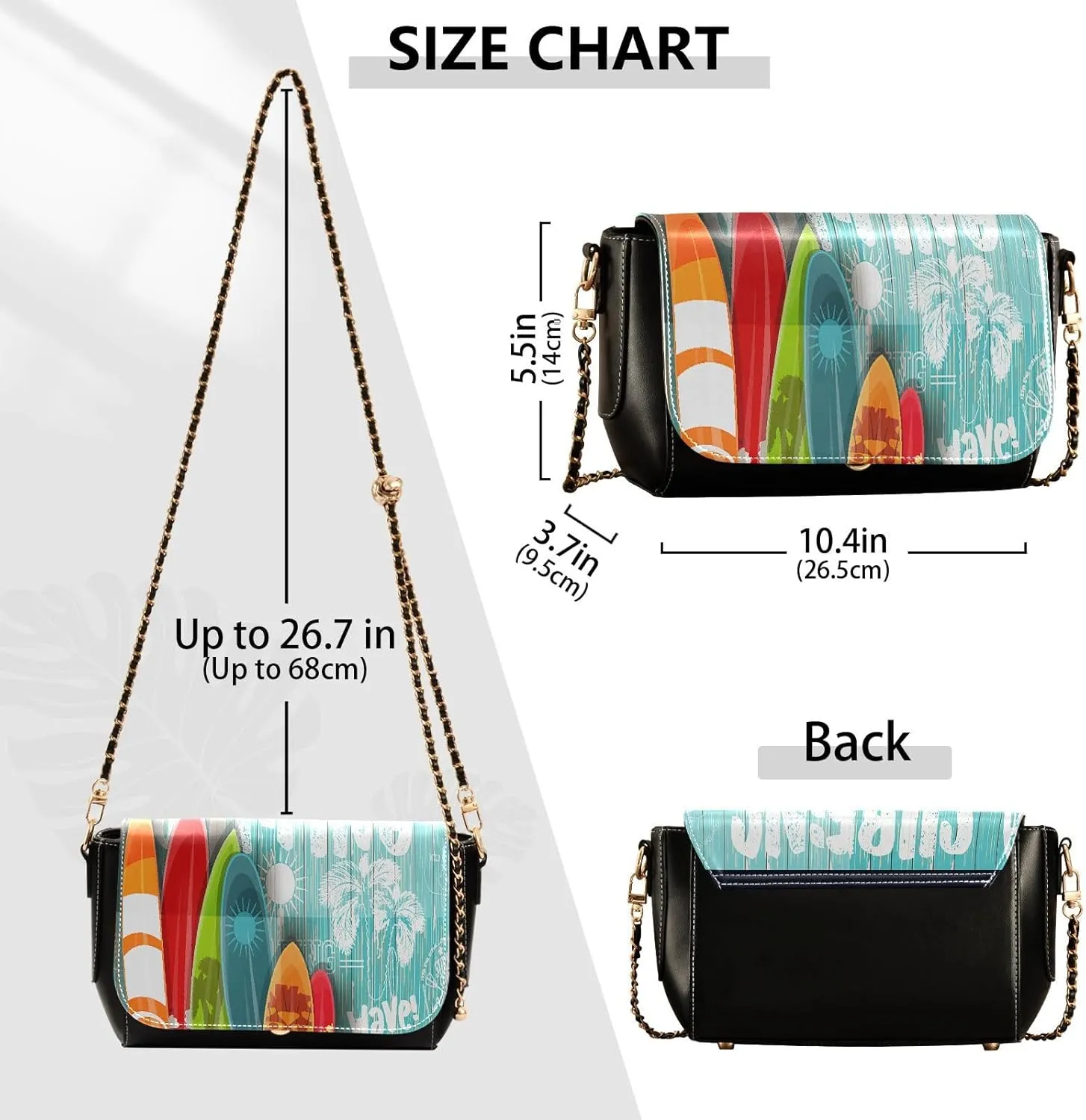 Crossbody Bags for Women Trendy Women's Black Shoulder Bag Small PU Leather Flap Cross Body Bag Handbags
