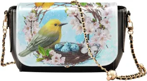 Crossbody Bags for Women Trendy Women's Black Shoulder Bag Small PU Leather Flap Cross Body Bag Handbags