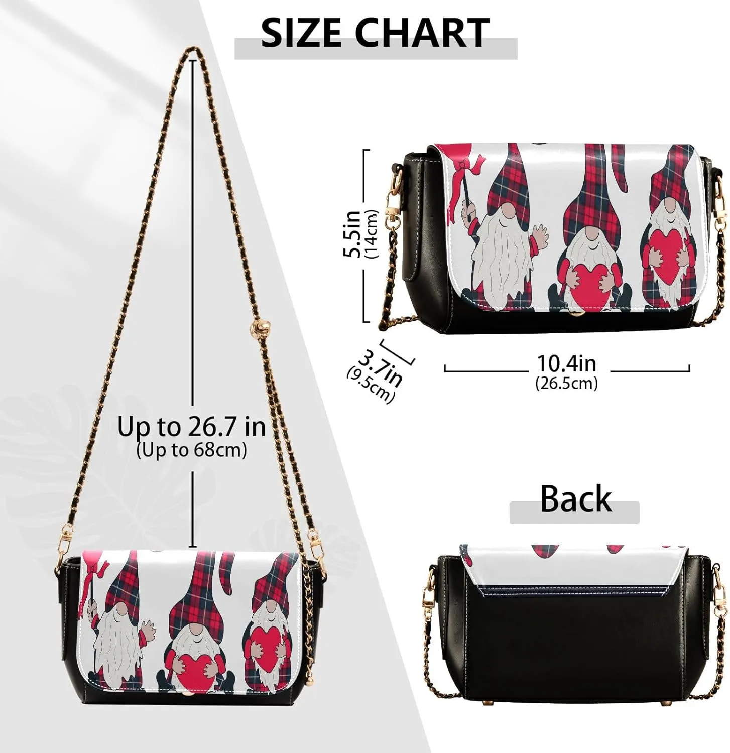 Crossbody Bags for Women Trendy Women's Black Shoulder Bag Small PU Leather Flap Cross Body Bag Handbags