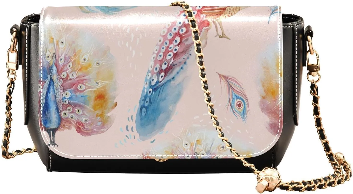 Crossbody Bags for Women Trendy Women's Black Shoulder Bag Small PU Leather Flap Cross Body Bag Handbags