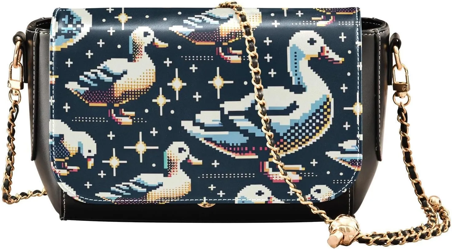 Crossbody Bags for Women Trendy Women's Black Shoulder Bag Small PU Leather Flap Cross Body Bag Handbags