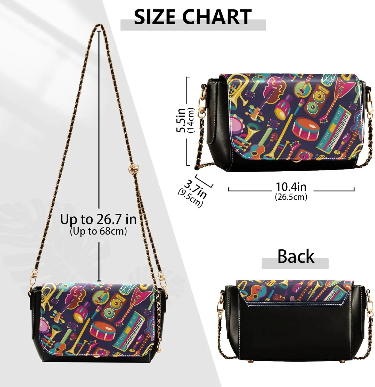 Crossbody Bags for Women Trendy Women's Black Shoulder Bag Small PU Leather Flap Cross Body Bag Handbags