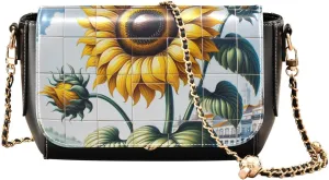 Crossbody Bags for Women Trendy Women's Black Shoulder Bag Small PU Leather Flap Cross Body Bag Handbags