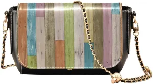 Crossbody Bags for Women Trendy Women's Black Shoulder Bag Small PU Leather Flap Cross Body Bag Handbags