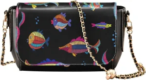 Crossbody Bags for Women Trendy Women's Black Shoulder Bag Small PU Leather Flap Cross Body Bag Handbags