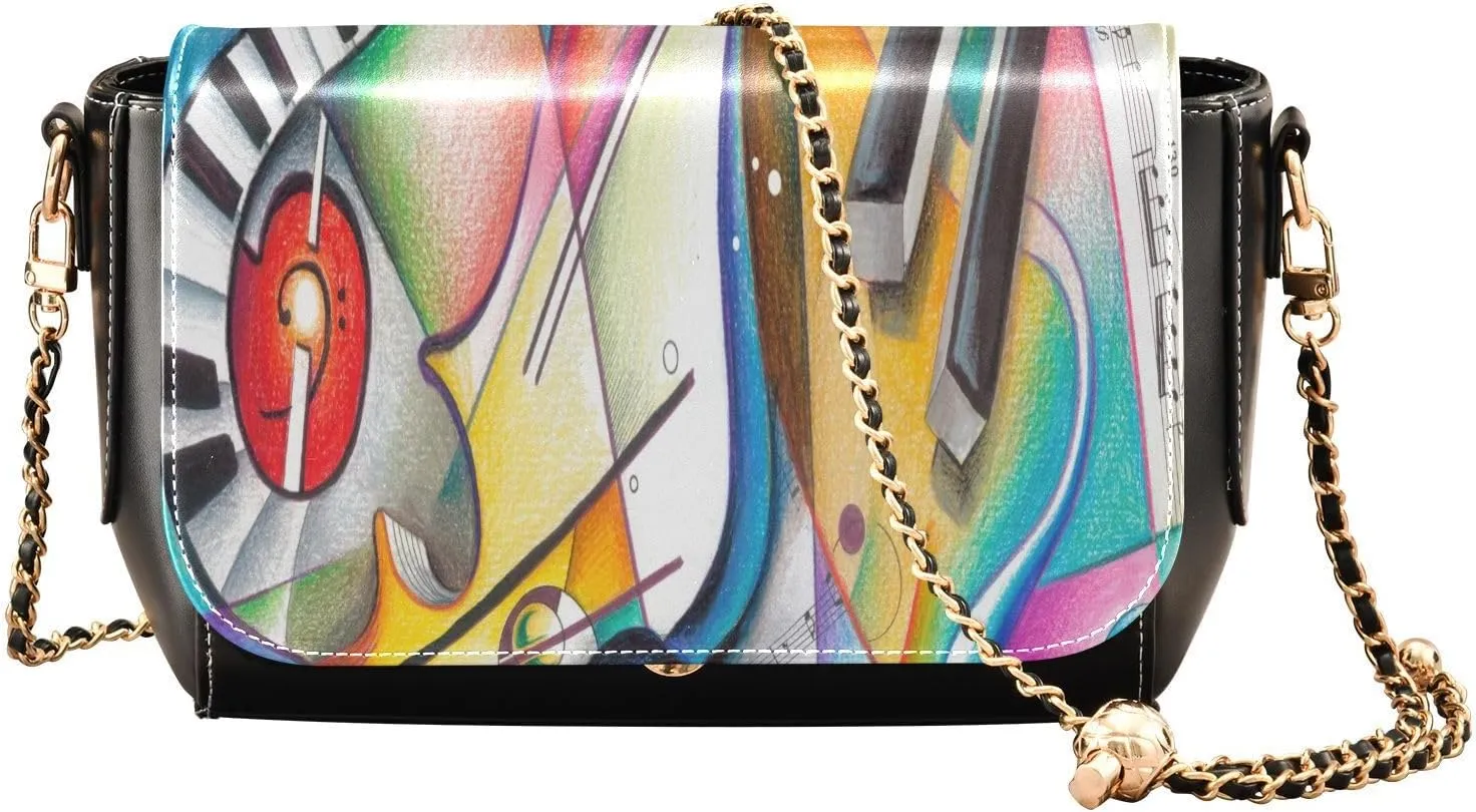 Crossbody Bags for Women Trendy Women's Black Shoulder Bag Small PU Leather Flap Cross Body Bag Handbags
