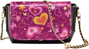 Crossbody Bags for Women Trendy Women's Black Shoulder Bag Small PU Leather Flap Cross Body Bag Handbags