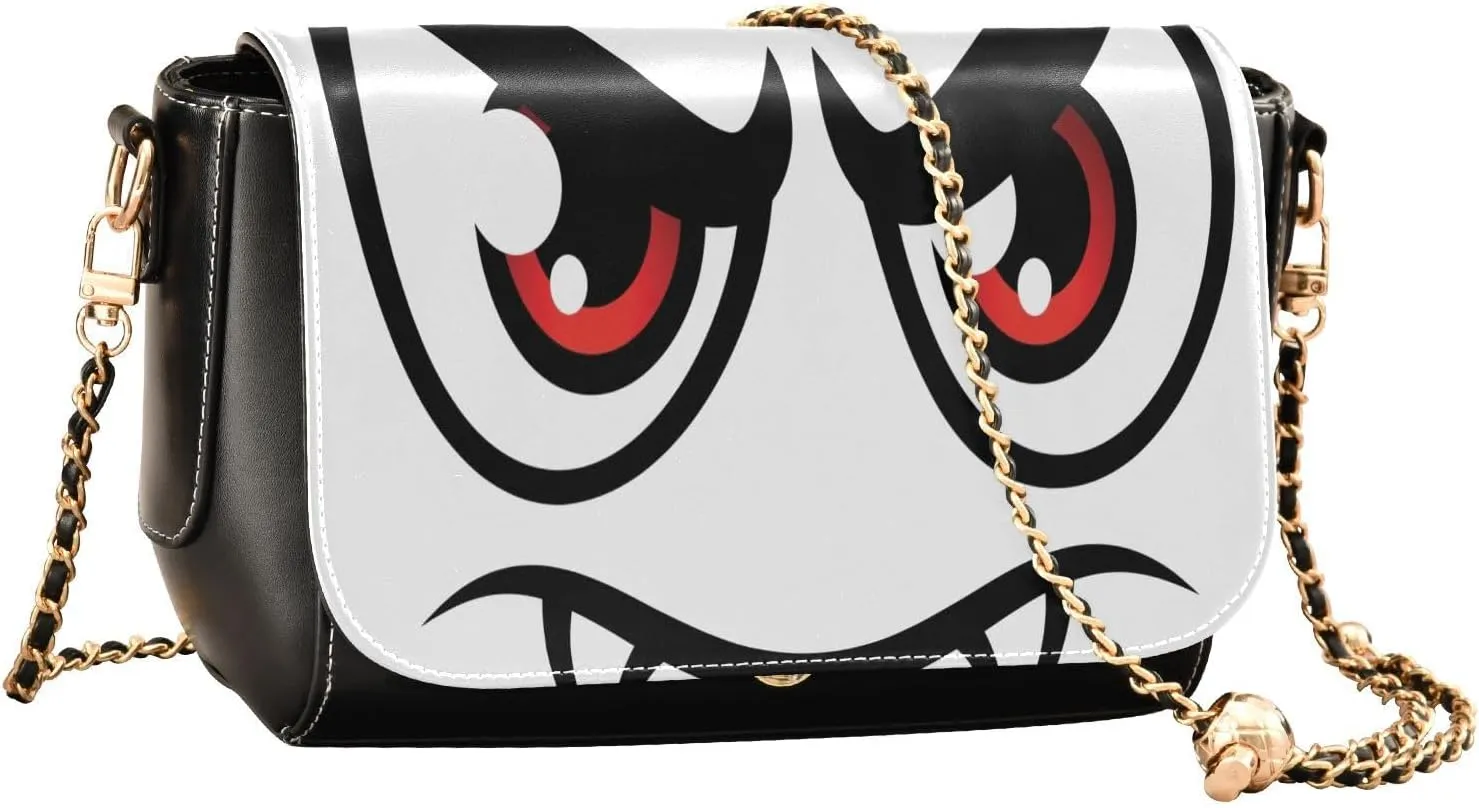 Crossbody Bags for Women Trendy Women's Black Shoulder Bag Small PU Leather Flap Cross Body Bag Handbags