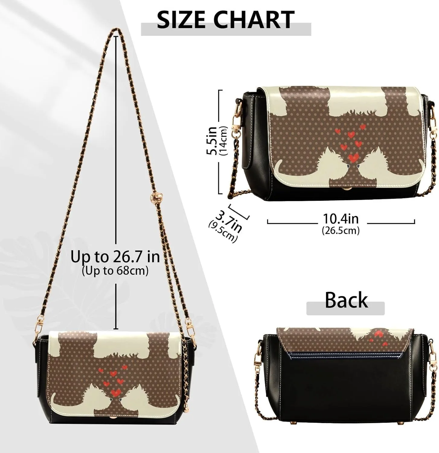 Crossbody Bags for Women Trendy Women's Black Shoulder Bag Small PU Leather Flap Cross Body Bag Handbags