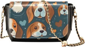 Crossbody Bags for Women Trendy Women's Black Shoulder Bag Small PU Leather Flap Cross Body Bag Handbags