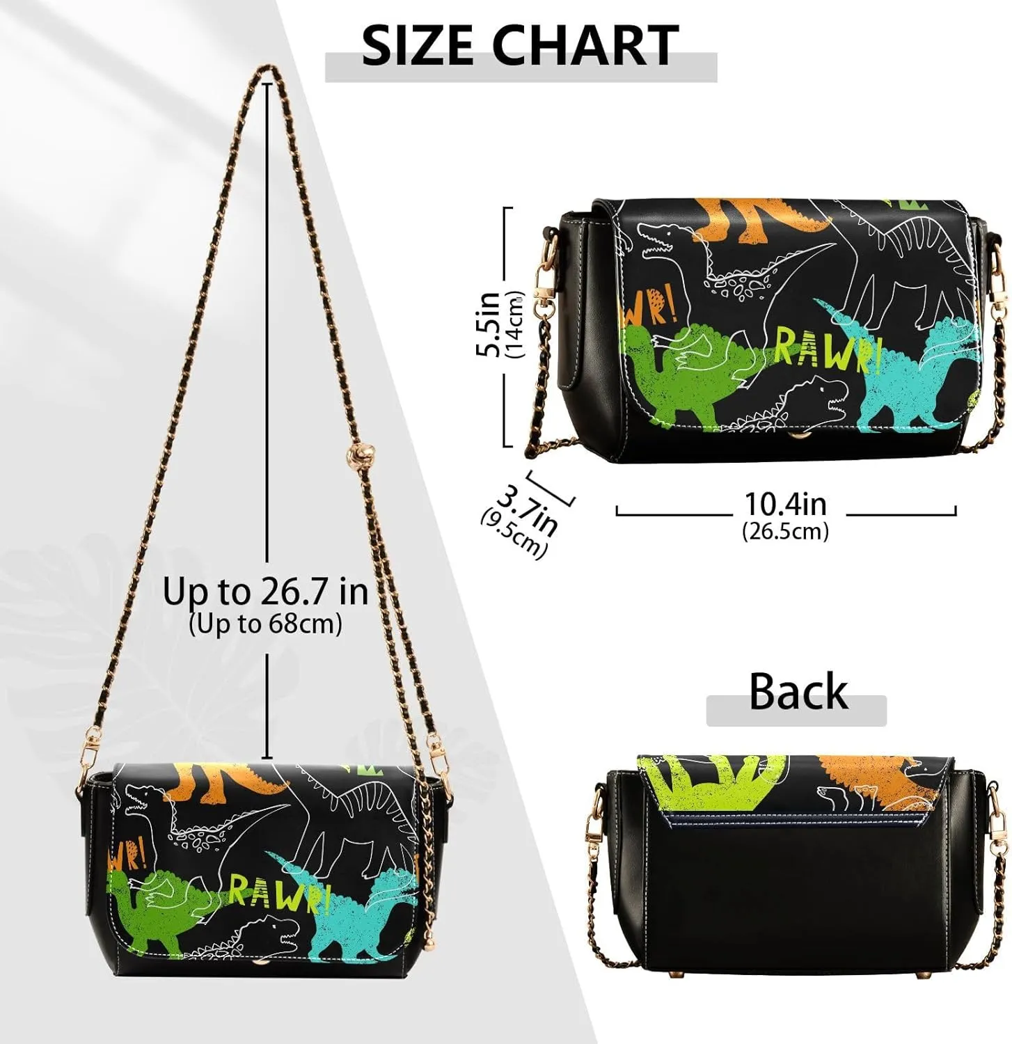 Crossbody Bags for Women Trendy Women's Black Shoulder Bag Small PU Leather Flap Cross Body Bag Handbags