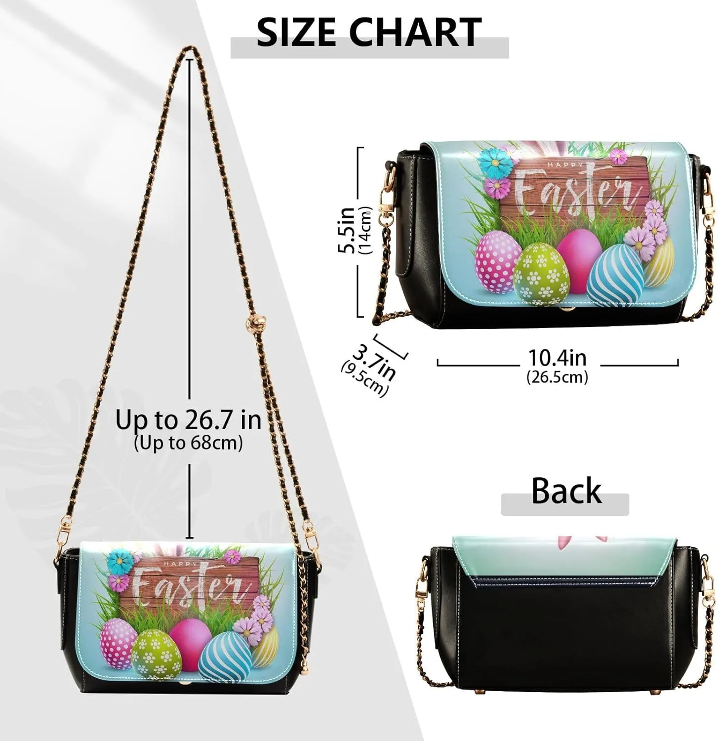Crossbody Bags for Women Trendy Women's Black Shoulder Bag Small PU Leather Flap Cross Body Bag Handbags