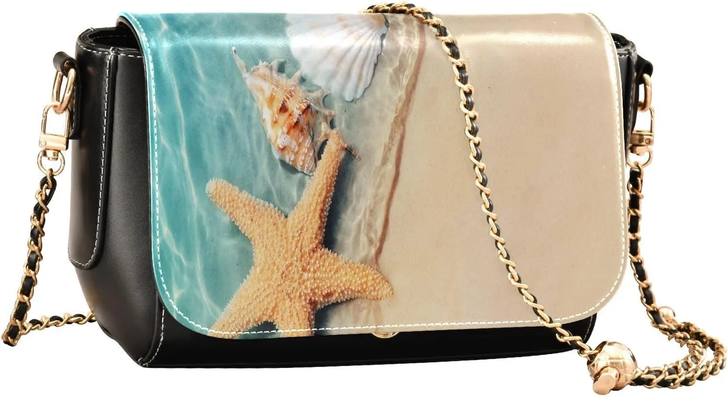 Crossbody Bags for Women Trendy Women's Black Shoulder Bag Small PU Leather Flap Cross Body Bag Handbags
