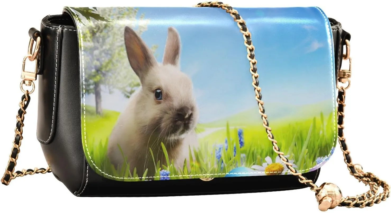 Crossbody Bags for Women Trendy Women's Black Shoulder Bag Small PU Leather Flap Cross Body Bag Handbags