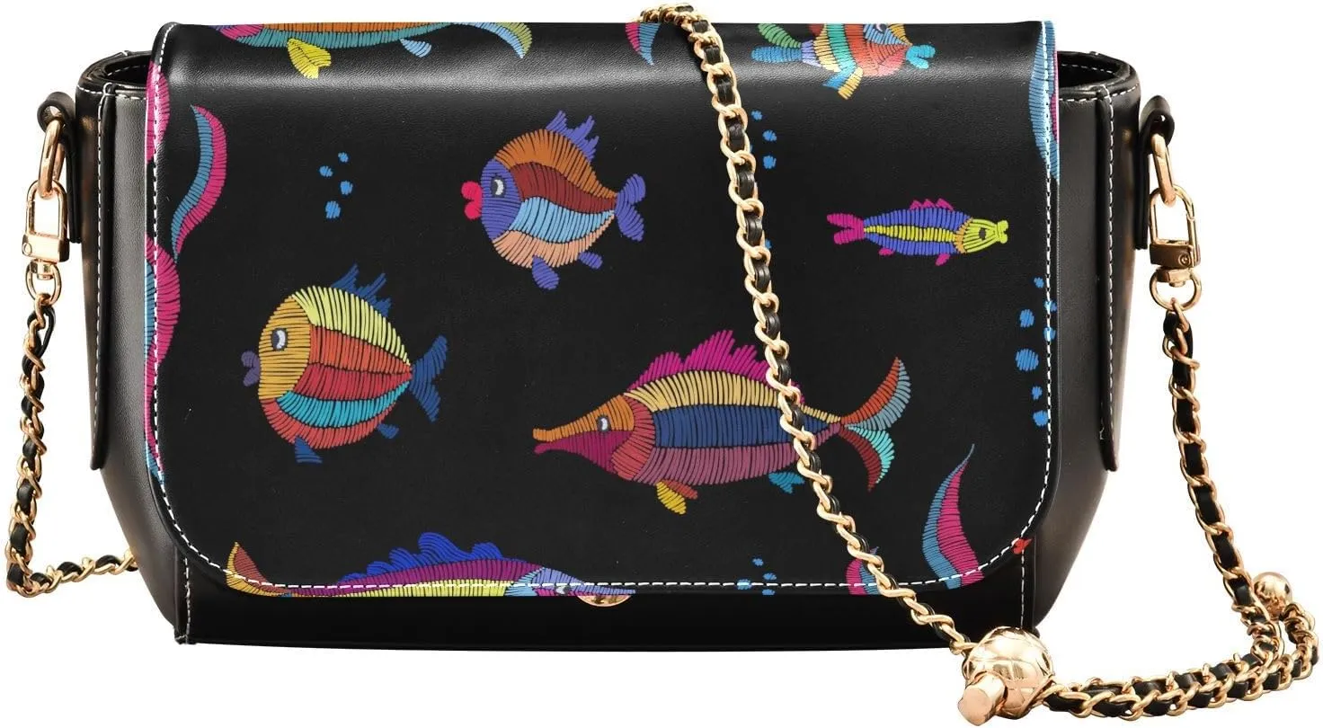 Crossbody Bags for Women Trendy Women's Black Shoulder Bag Small PU Leather Flap Cross Body Bag Handbags