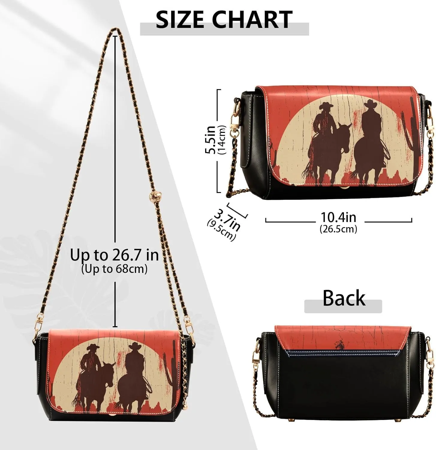 Crossbody Bags for Women Trendy Women's Black Shoulder Bag Small PU Leather Flap Cross Body Bag Handbags