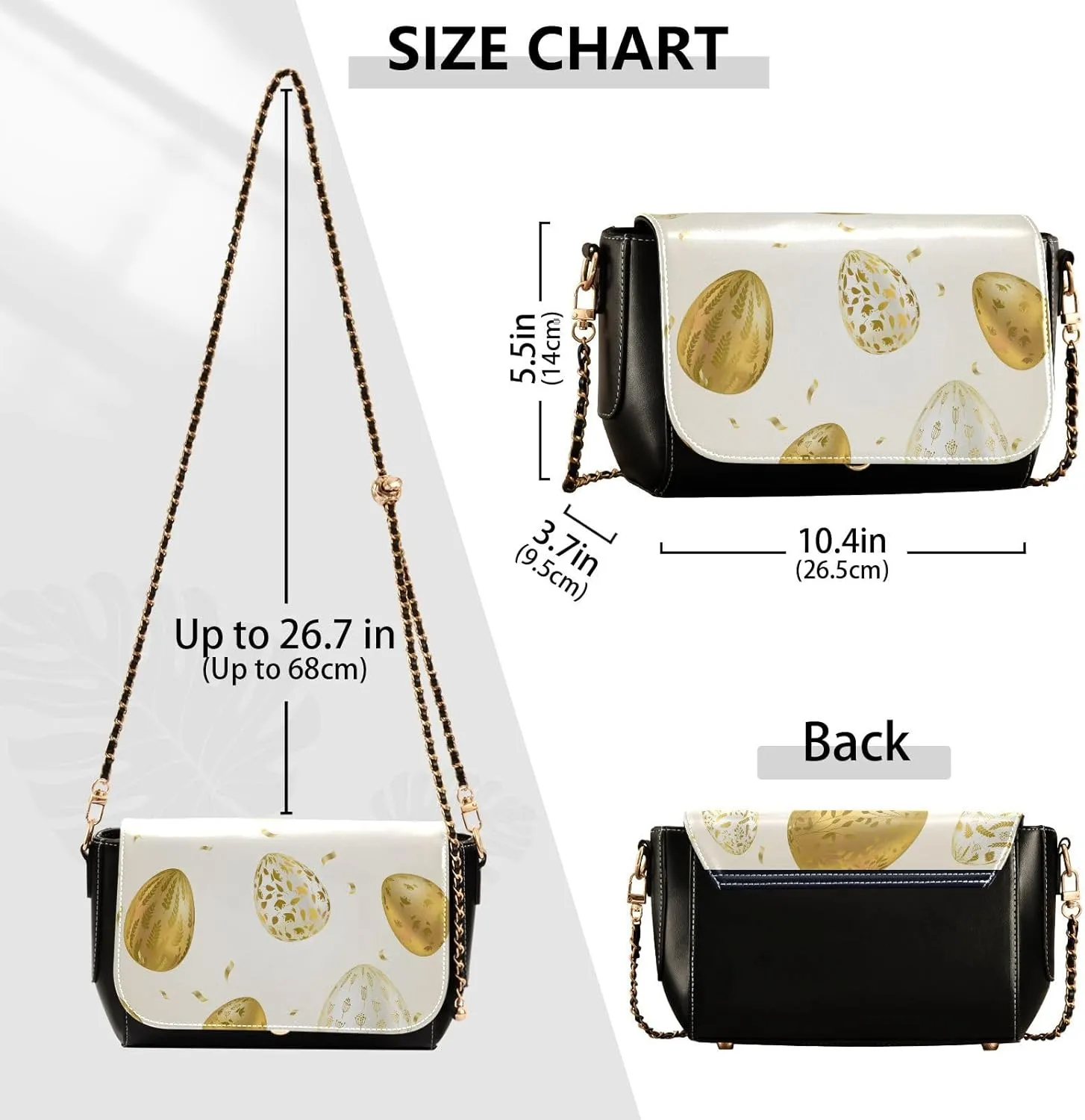 Crossbody Bags for Women Trendy Women's Black Shoulder Bag Small PU Leather Flap Cross Body Bag Handbags