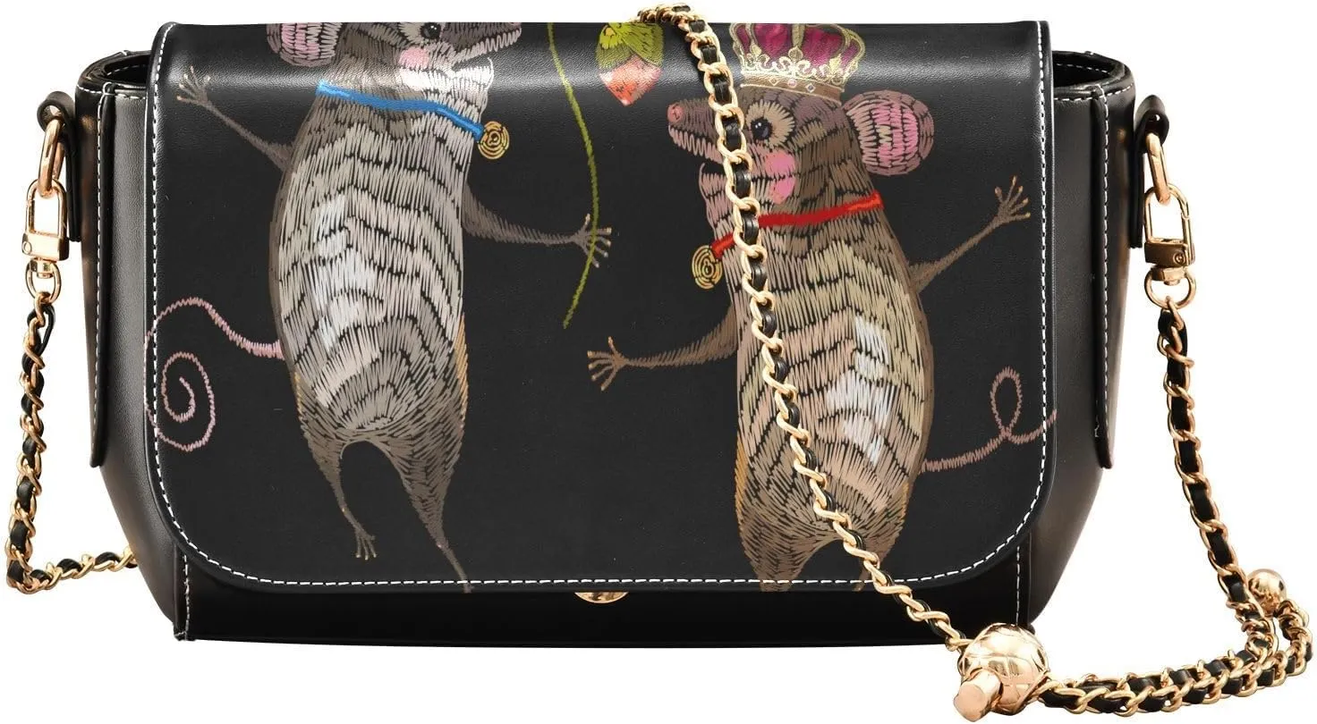 Crossbody Bags for Women Trendy Women's Black Shoulder Bag Small PU Leather Flap Cross Body Bag Handbags