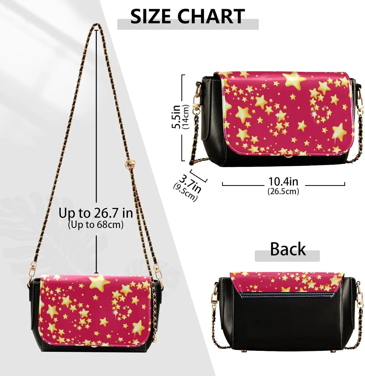 Crossbody Bags for Women Trendy Women's Black Shoulder Bag Small PU Leather Flap Cross Body Bag Handbags