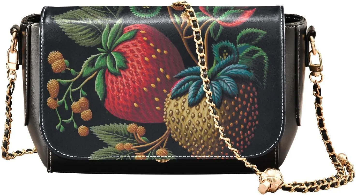 Crossbody Bags for Women Trendy Women's Black Shoulder Bag Small PU Leather Flap Cross Body Bag Handbags