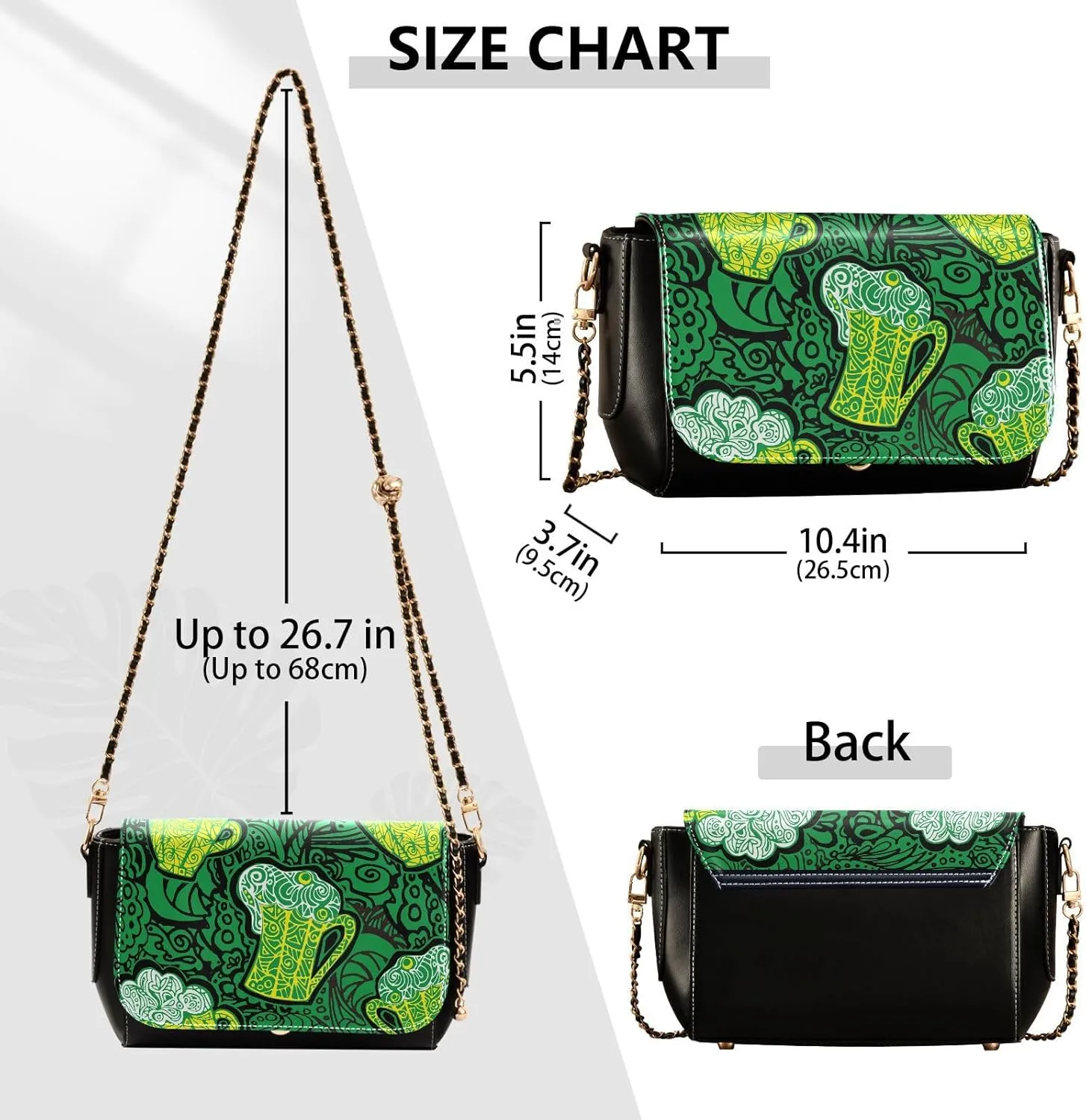 Crossbody Bags for Women Trendy Women's Black Shoulder Bag Small PU Leather Flap Cross Body Bag Handbags