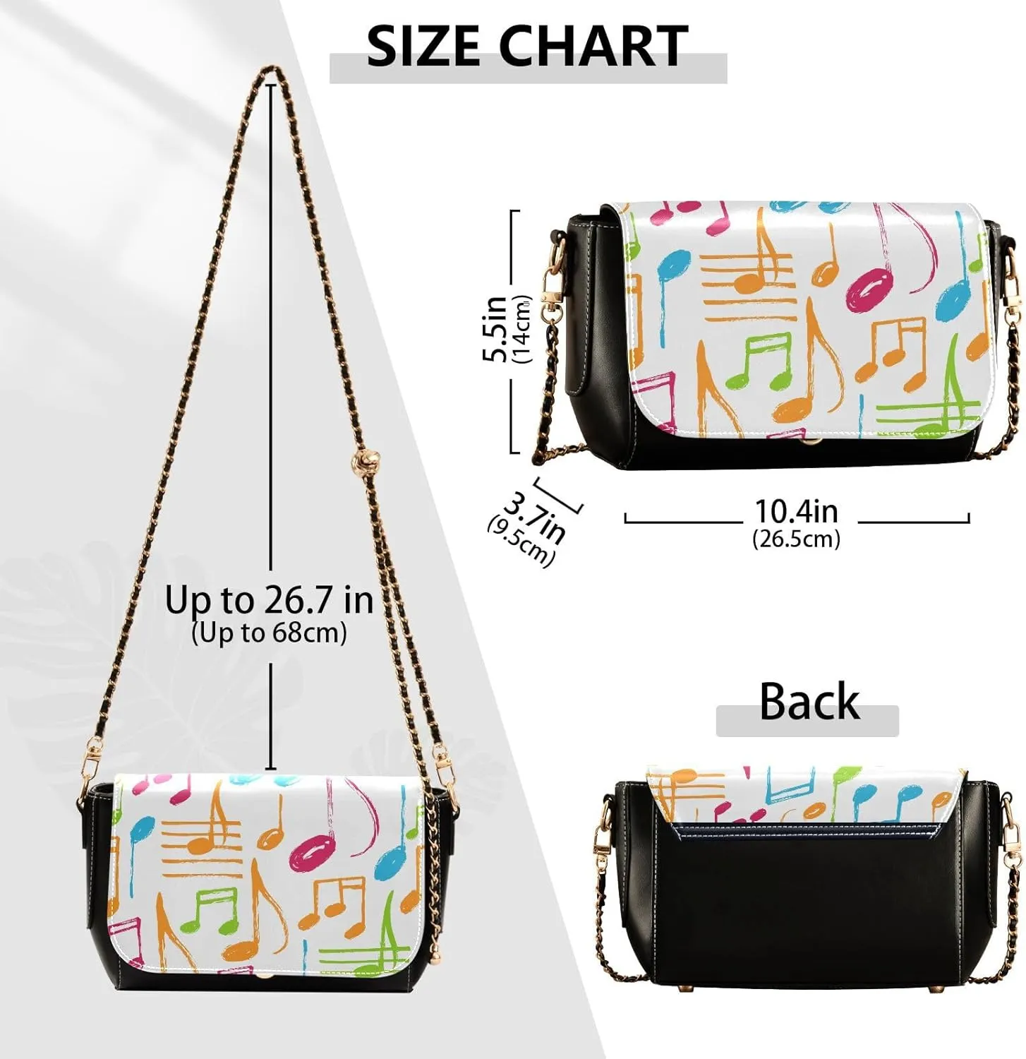 Crossbody Bags for Women Trendy Women's Black Shoulder Bag Small PU Leather Flap Cross Body Bag Handbags