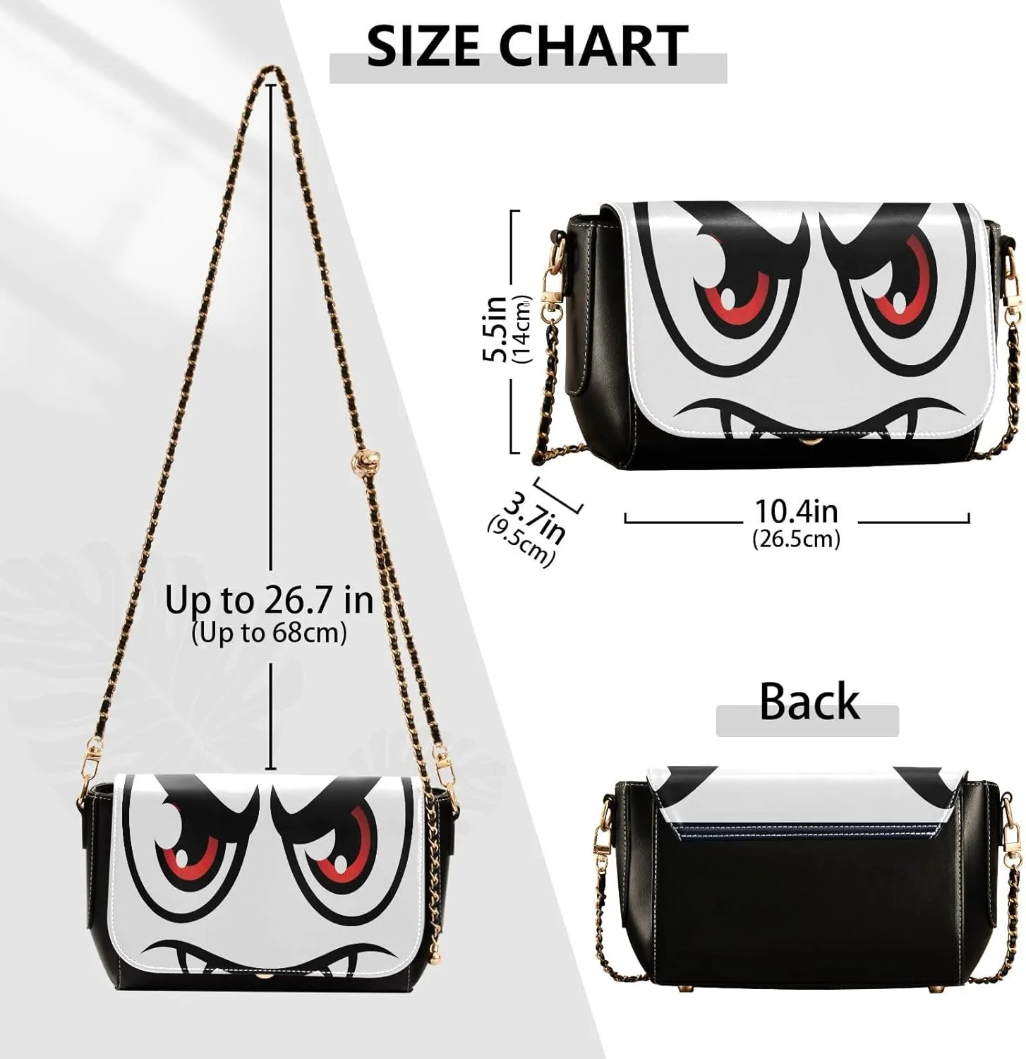 Crossbody Bags for Women Trendy Women's Black Shoulder Bag Small PU Leather Flap Cross Body Bag Handbags