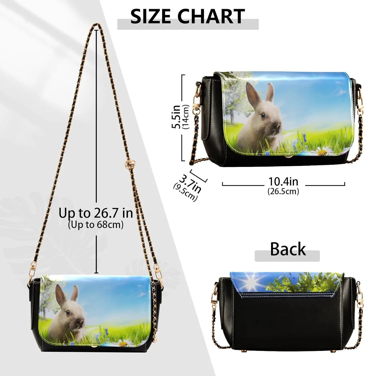 Crossbody Bags for Women Trendy Women's Black Shoulder Bag Small PU Leather Flap Cross Body Bag Handbags