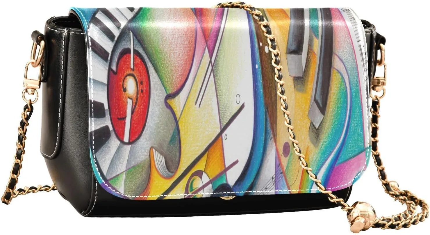 Crossbody Bags for Women Trendy Women's Black Shoulder Bag Small PU Leather Flap Cross Body Bag Handbags
