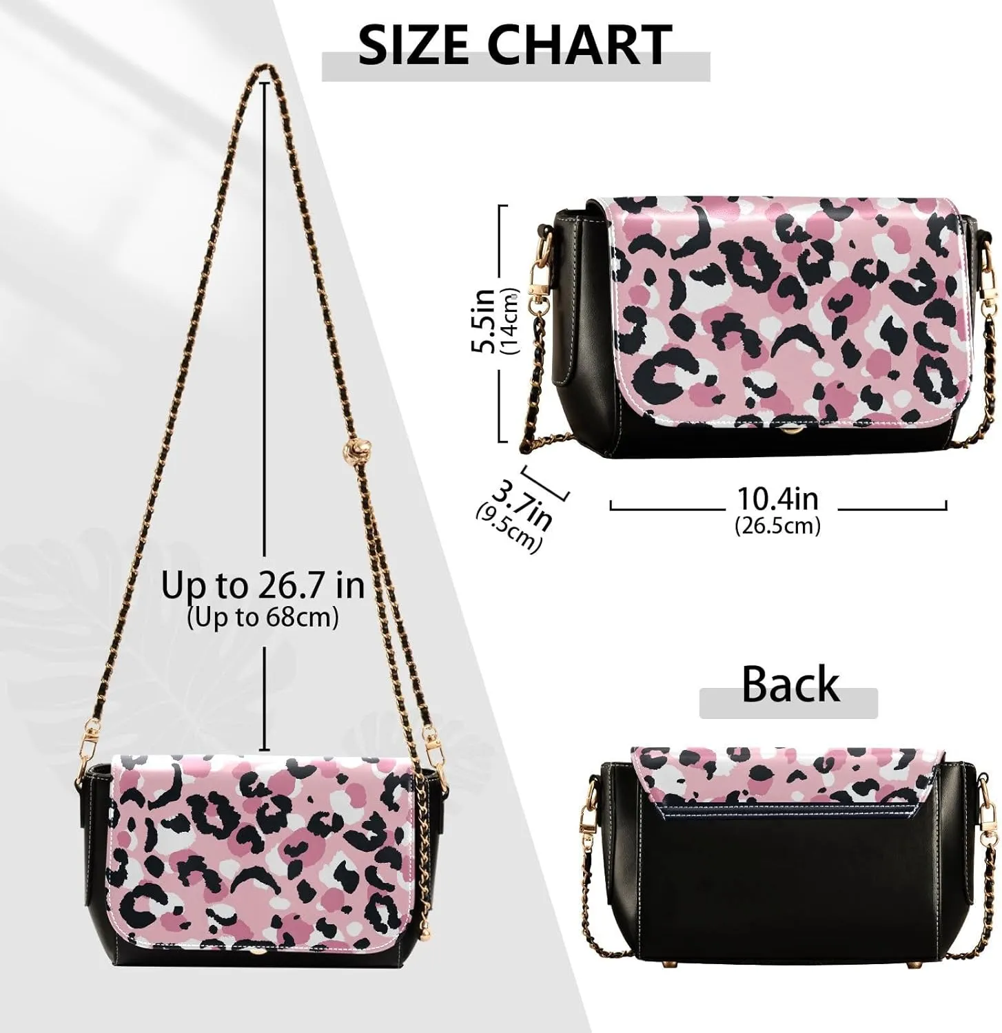 Crossbody Bags for Women Trendy Women's Black Shoulder Bag Small PU Leather Flap Cross Body Bag Handbags