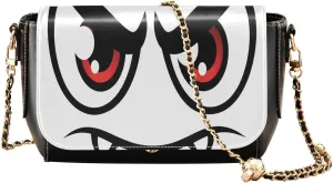Crossbody Bags for Women Trendy Women's Black Shoulder Bag Small PU Leather Flap Cross Body Bag Handbags