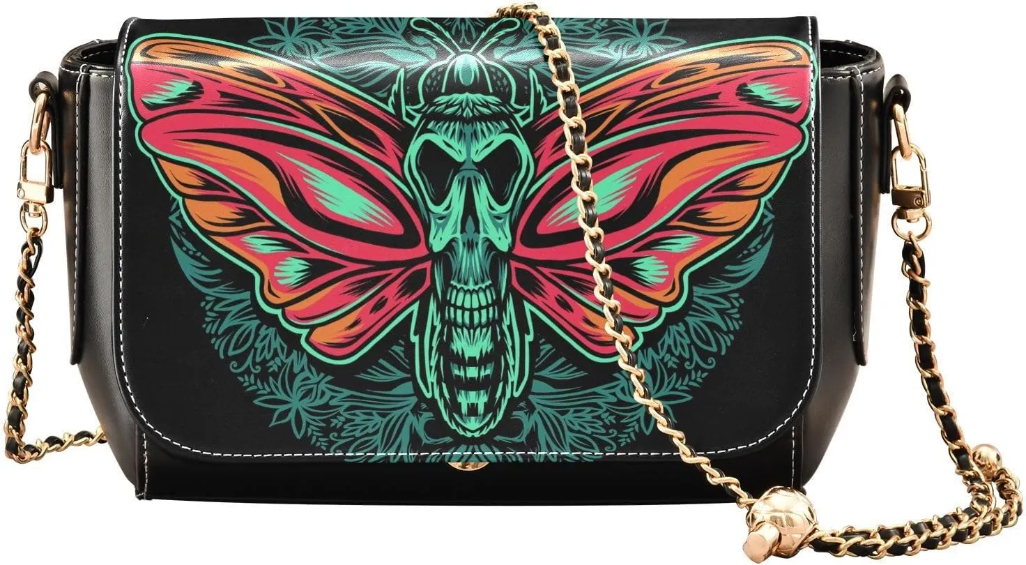 Crossbody Bags for Women Trendy Women's Black Shoulder Bag Small PU Leather Flap Cross Body Bag Handbags