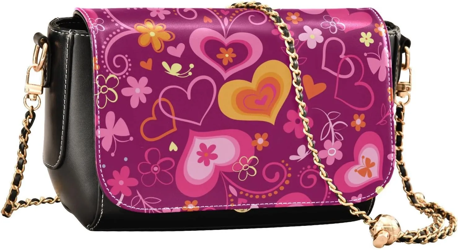 Crossbody Bags for Women Trendy Women's Black Shoulder Bag Small PU Leather Flap Cross Body Bag Handbags