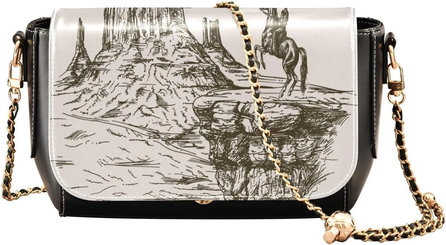 Crossbody Bags for Women Trendy Women's Black Shoulder Bag Small PU Leather Flap Cross Body Bag Handbags