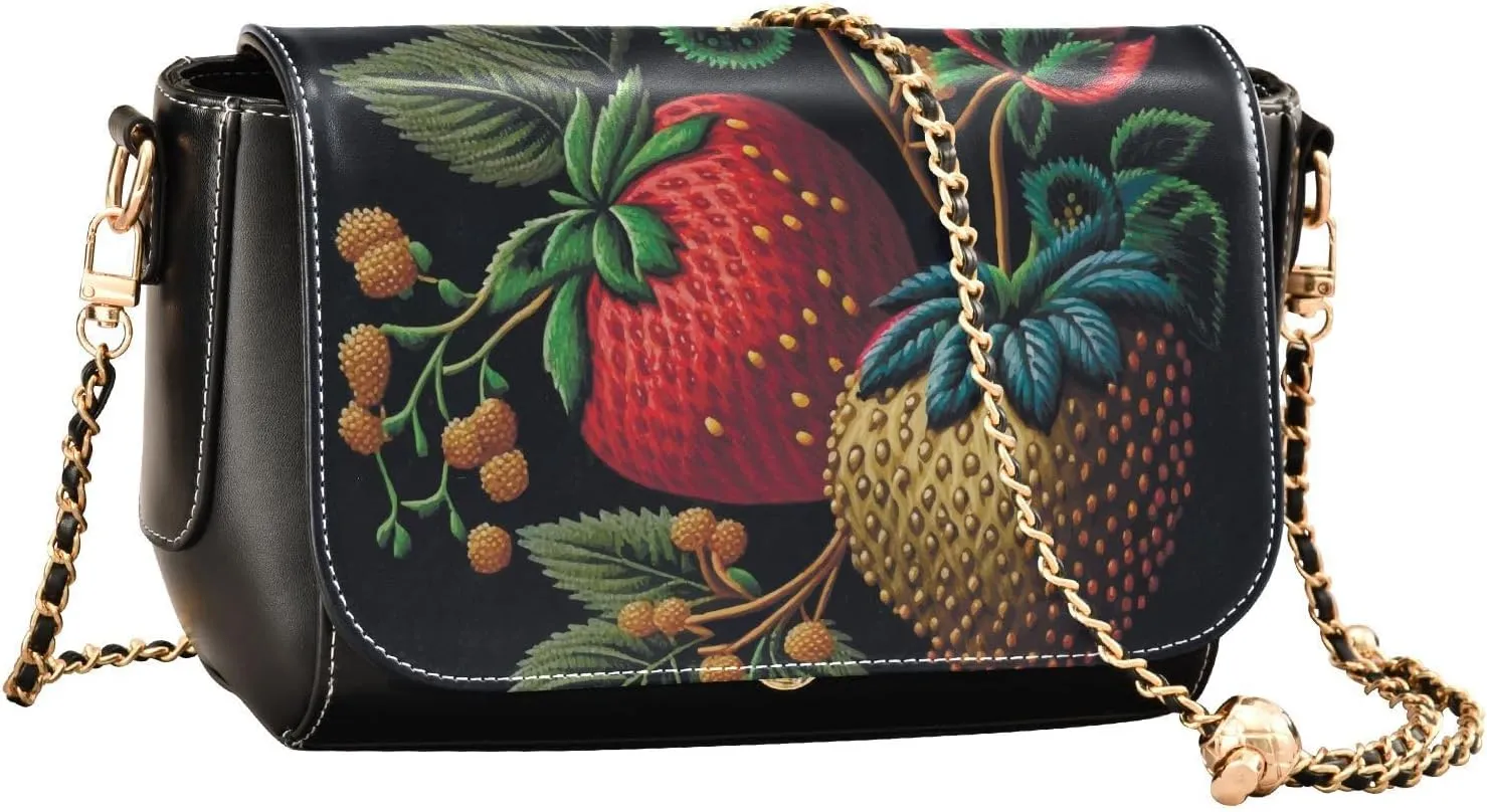 Crossbody Bags for Women Trendy Women's Black Shoulder Bag Small PU Leather Flap Cross Body Bag Handbags