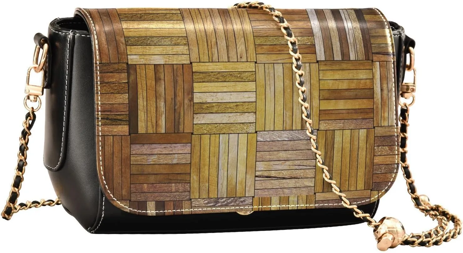 Crossbody Bags for Women Trendy Women's Black Shoulder Bag Small PU Leather Flap Cross Body Bag Handbags