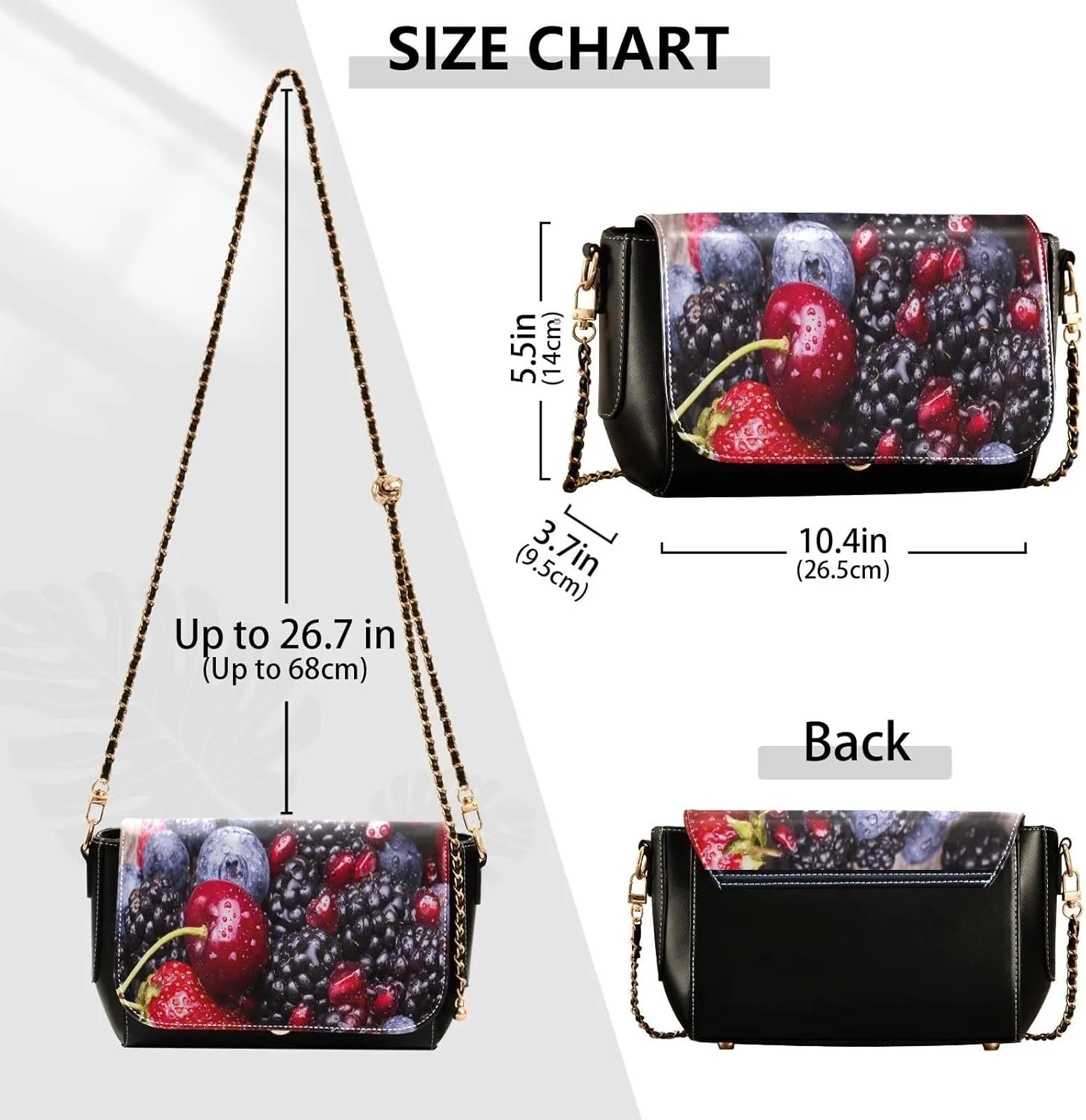 Crossbody Bags for Women Trendy Women's Black Shoulder Bag Small PU Leather Flap Cross Body Bag Handbags