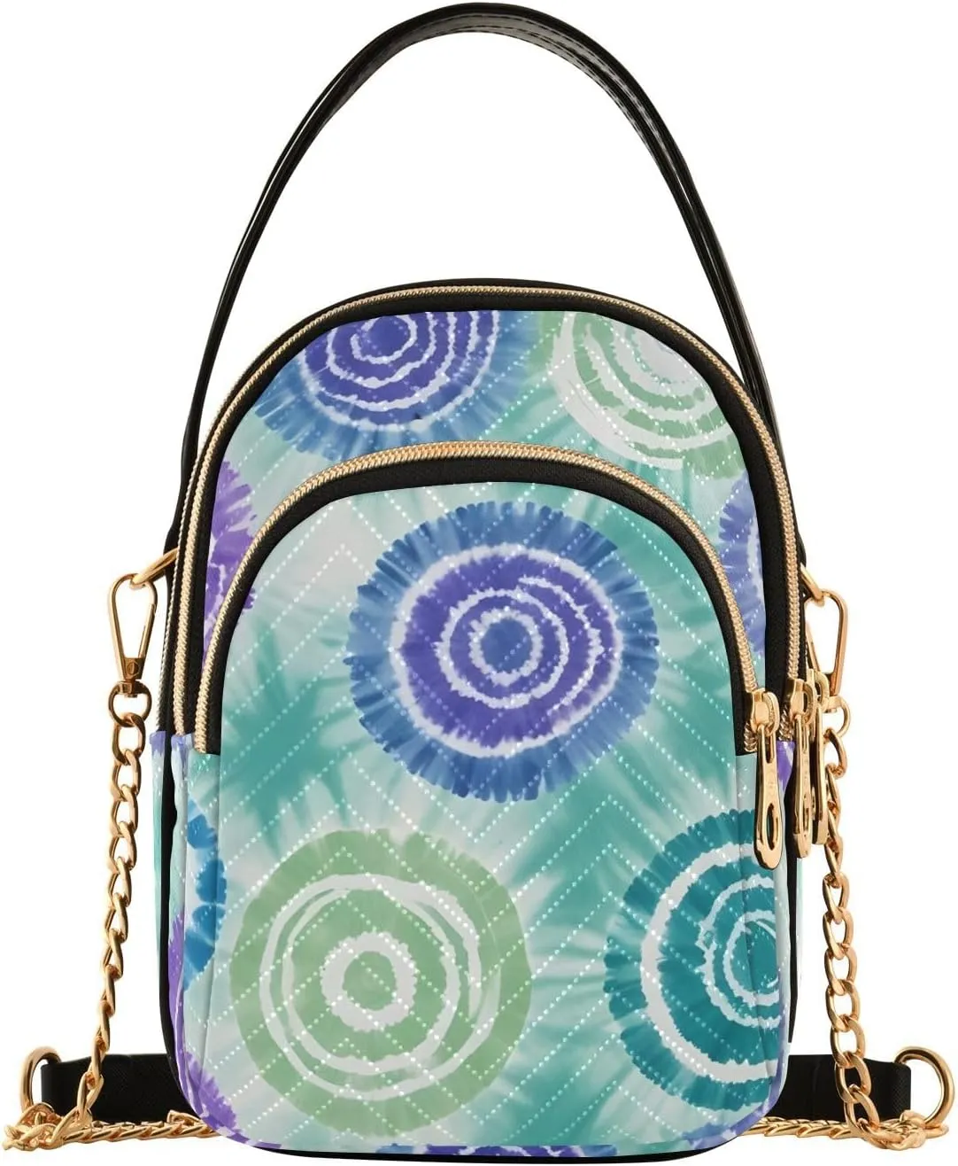 Crossbody Handbags for Women, Shoulder Bag Hobo Crossbody Handbag Casual Tote，Colorful Concentric Circles